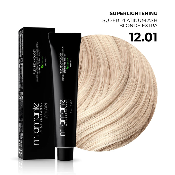12.01 Extra světlá platinová blond popelavá - superzesvětlující