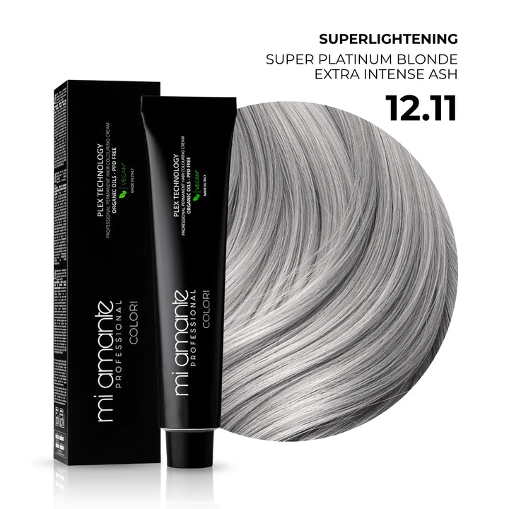12.11 Extra světlá platinová blond intenzivně popelavá - superzesvětlující