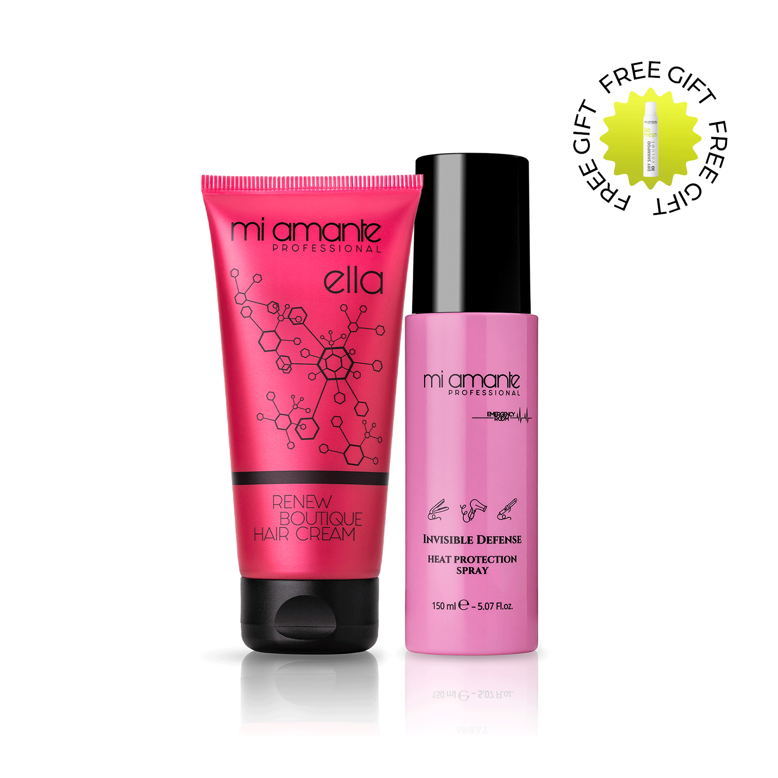 Tepelně ochranný sprej na vlasy Mi Amante Invisible Defense 150 ml.